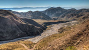 Vista del Río Amarillo desde las Sierras del Famatina.